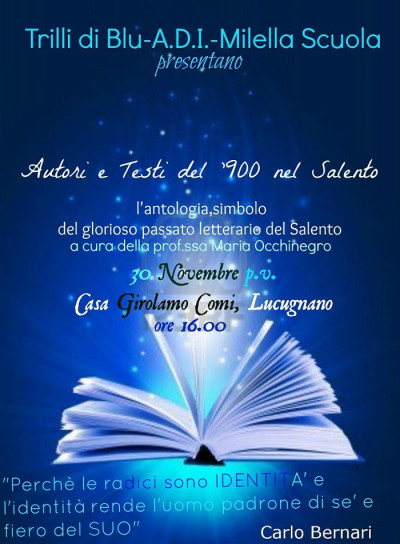 Lucugnano - 30 novembre 2012 - ore 16.00 - Casa Girolamo Comi - Autori e ...